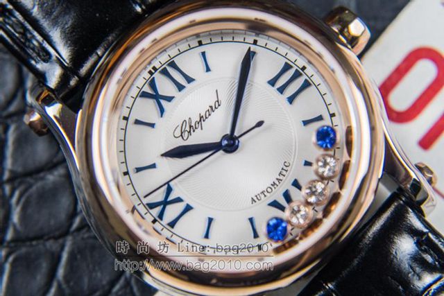 Chopard手錶 蕭邦Happy Sport腕表 五珠天然貝殼面 蕭邦自動機械女表 蕭邦高端女士腕表  hds1609